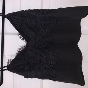 Black Lace Tank Top